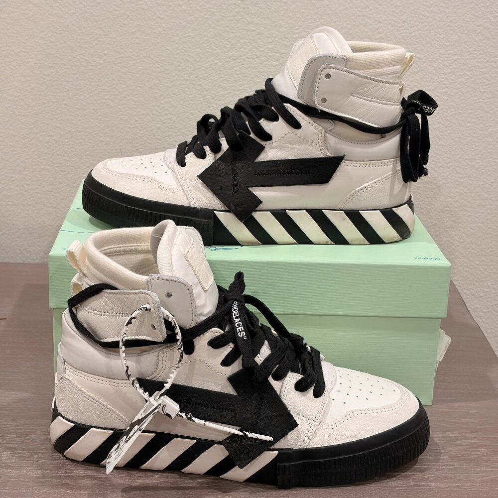 Off-White Vulcanized Hi-Top Sneakers